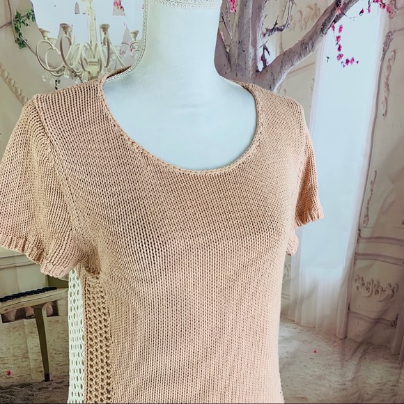 SOLD Anthro Moth Madeira Eyelet Back pull - Picture 5 of 8